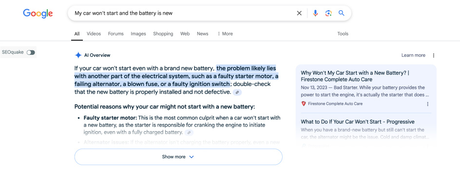 My car wont start and the battery is new